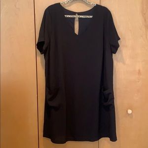Black t-shirt dress